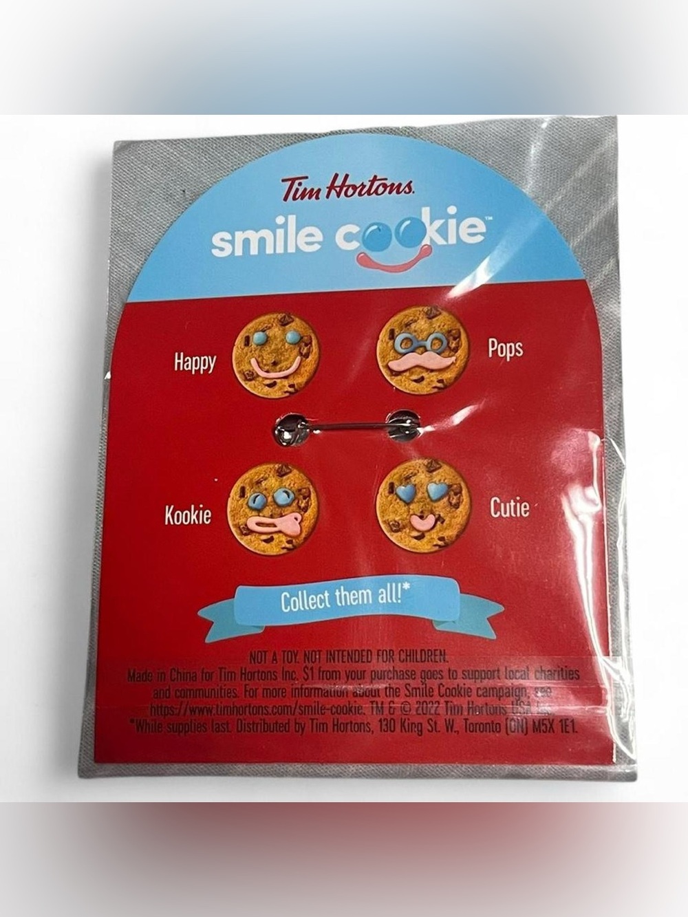 Tim Hortons Button Pin - Picture 2 of 3